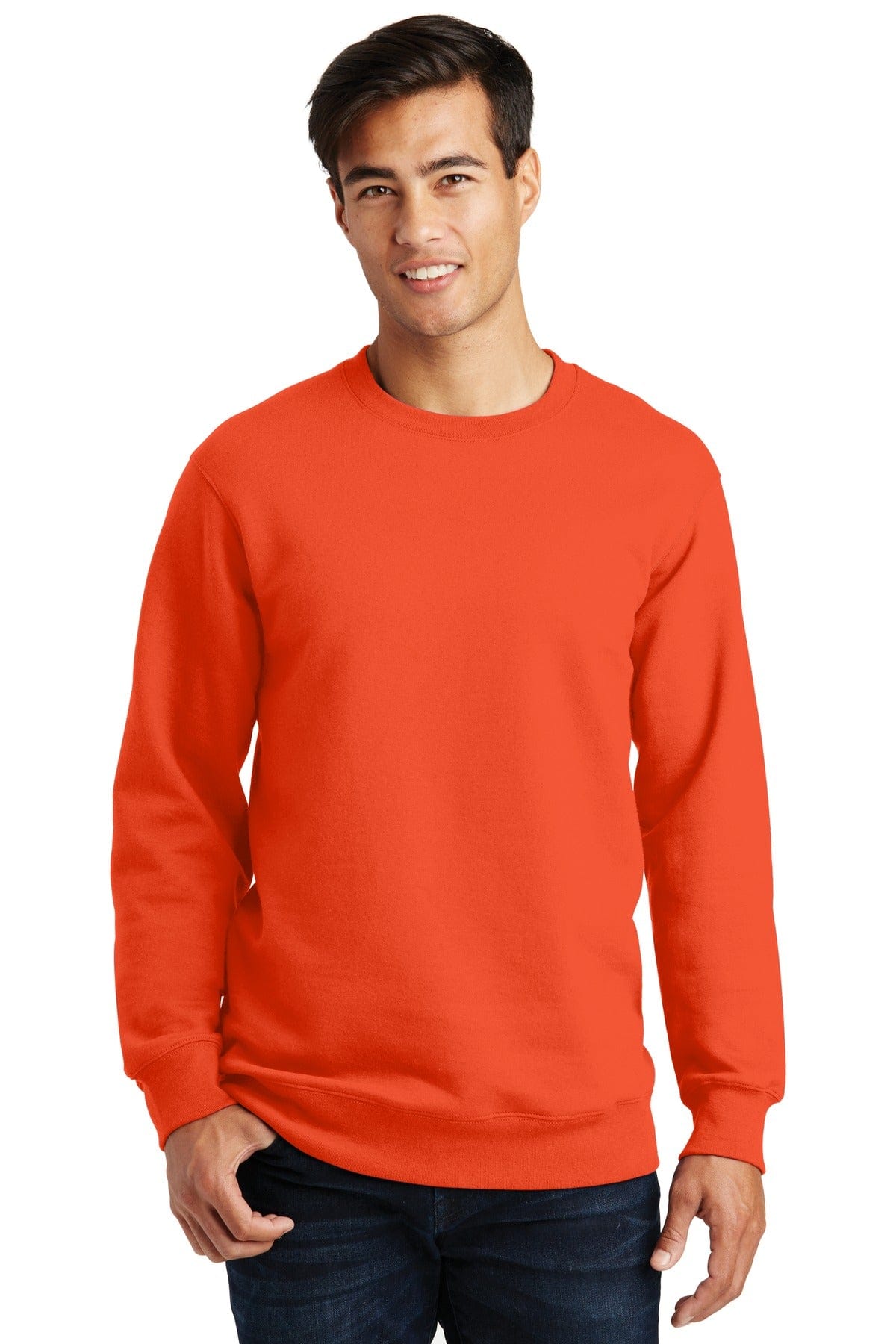 Port & Company Sweatshirts/Fleece XS / Orange Port & Company Fan Favorite Fleece Crewneck Sweatshirt. PC850