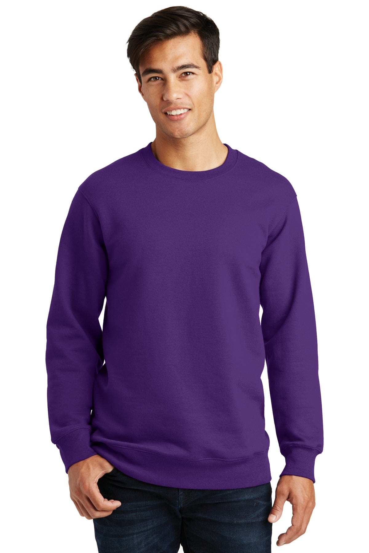 Port & Company Sweatshirts/Fleece XS / Team Purple Port & Company Fan Favorite Fleece Crewneck Sweatshirt. PC850