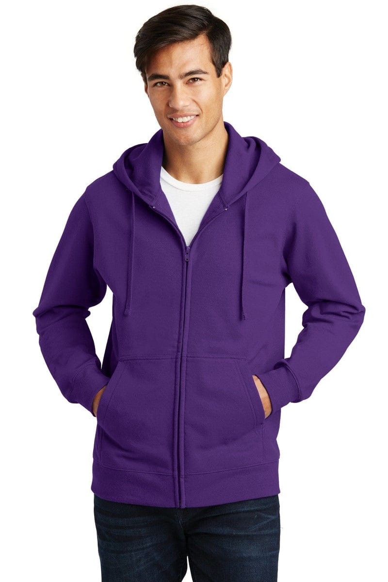Port & Company Fan Favorite Fleece Full-Zip Hooded Sweatshirt. PC850ZH in 