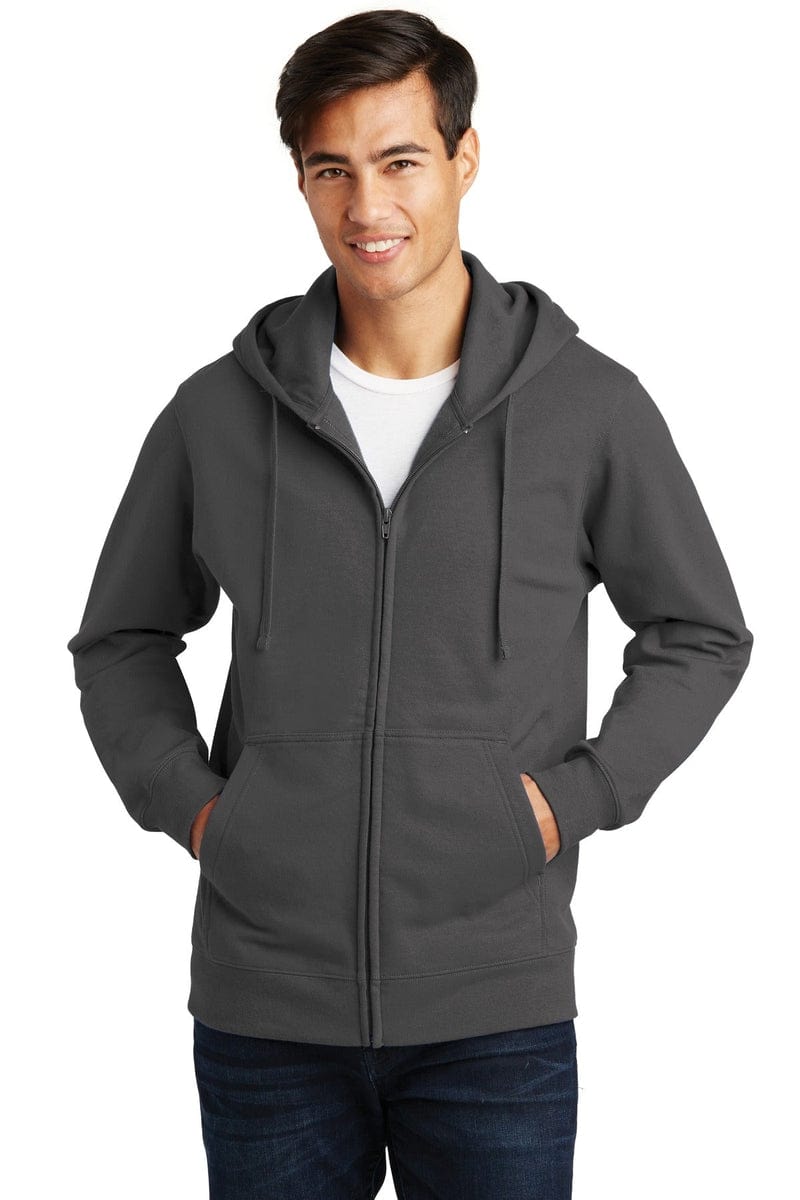 Port & Company Fan Favorite Fleece Full-Zip Hooded Sweatshirt. PC850ZH in 