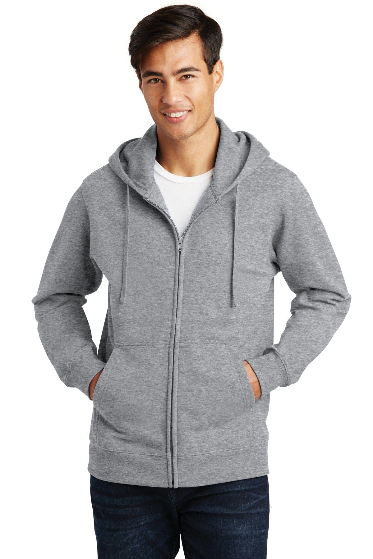 Port & Company Fan Favorite Fleece Full-Zip Hooded Sweatshirt. PC850ZH in 