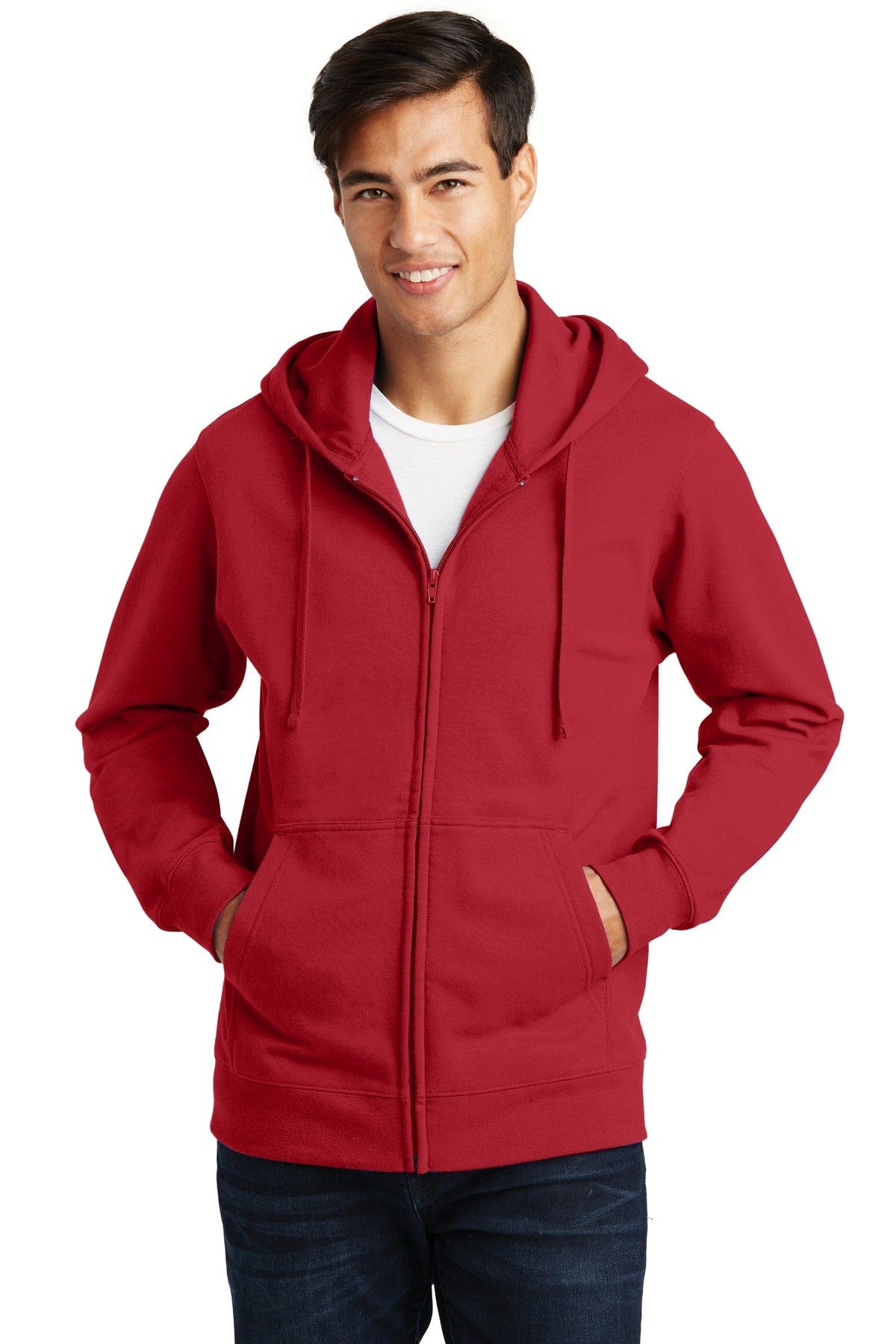 Port & Company Fan Favorite Fleece Full-Zip Hooded Sweatshirt. PC850ZH in 