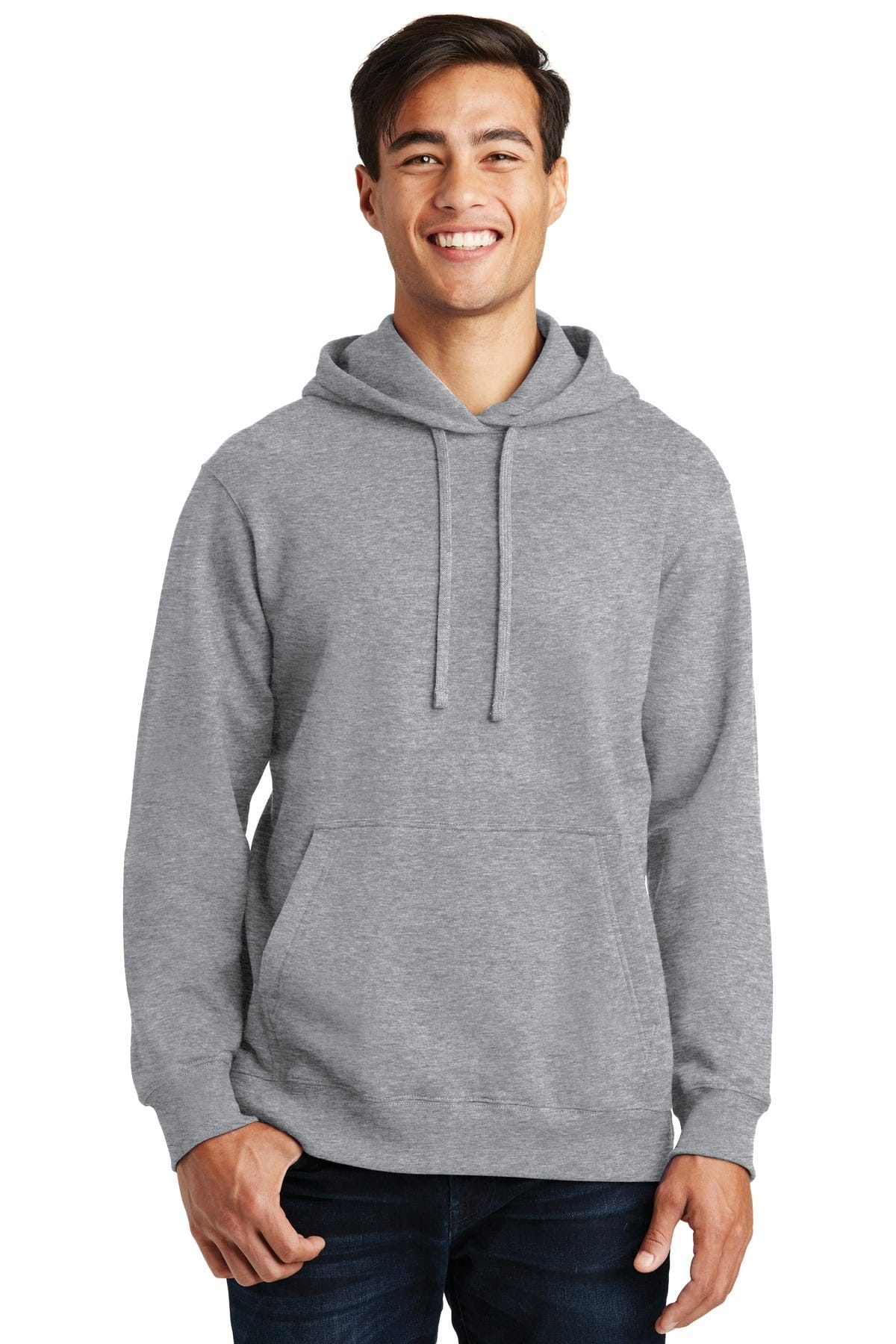 Port & Company Sweatshirts/Fleece XS / Athletic Heather Port & Company Fan Favorite Fleece Pullover Hooded Sweatshirt. PC850H