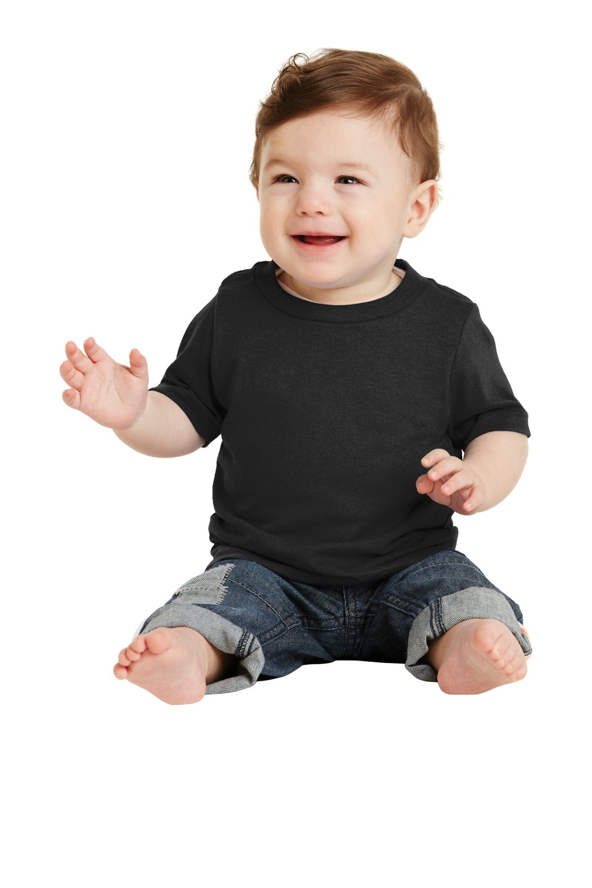 Port & Company T-Shirts 06M / Jet Black Port & Company Infant Core Cotton Tee. CAR54I