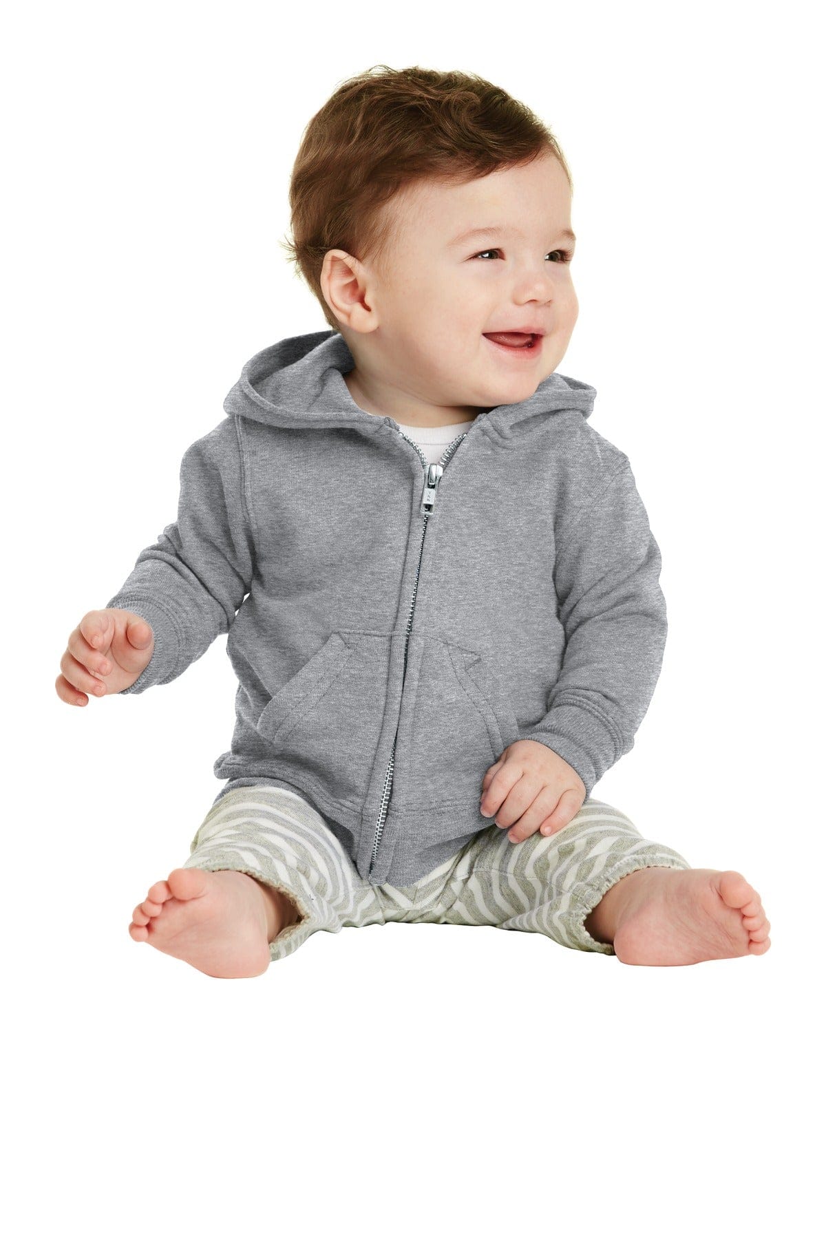 Port & Company Sweatshirts/Fleece Port & Company Infant Core Fleece Full-Zip Hooded Sweatshirt. CAR78IZH