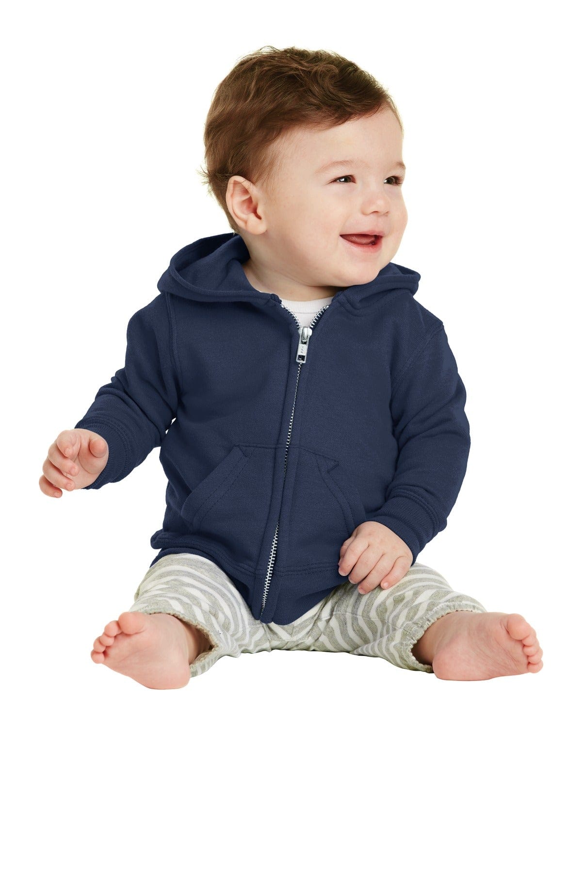 Port & Company Sweatshirts/Fleece Port & Company Infant Core Fleece Full-Zip Hooded Sweatshirt. CAR78IZH