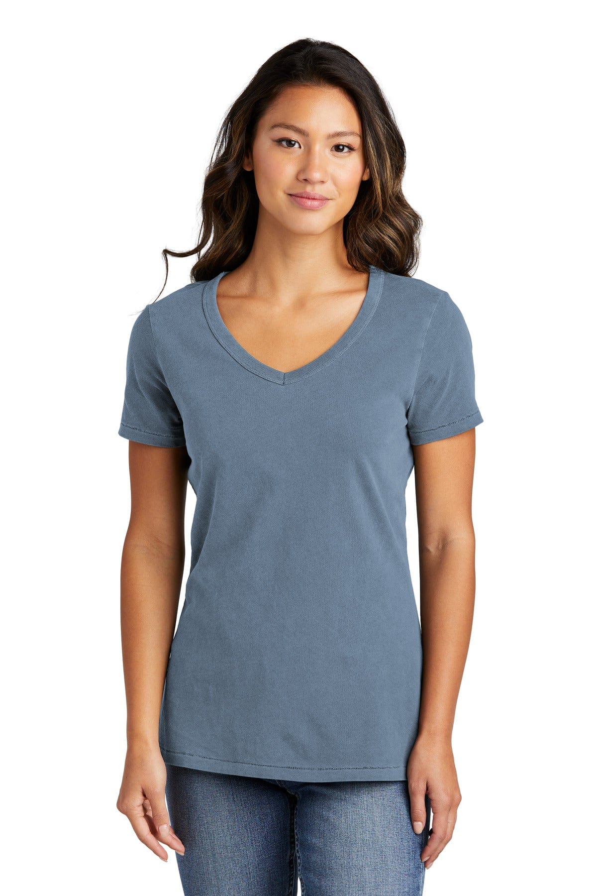 Port & Company LPC099V Ladies Beach Wash Garment-Dyed V-Neck Tee in 