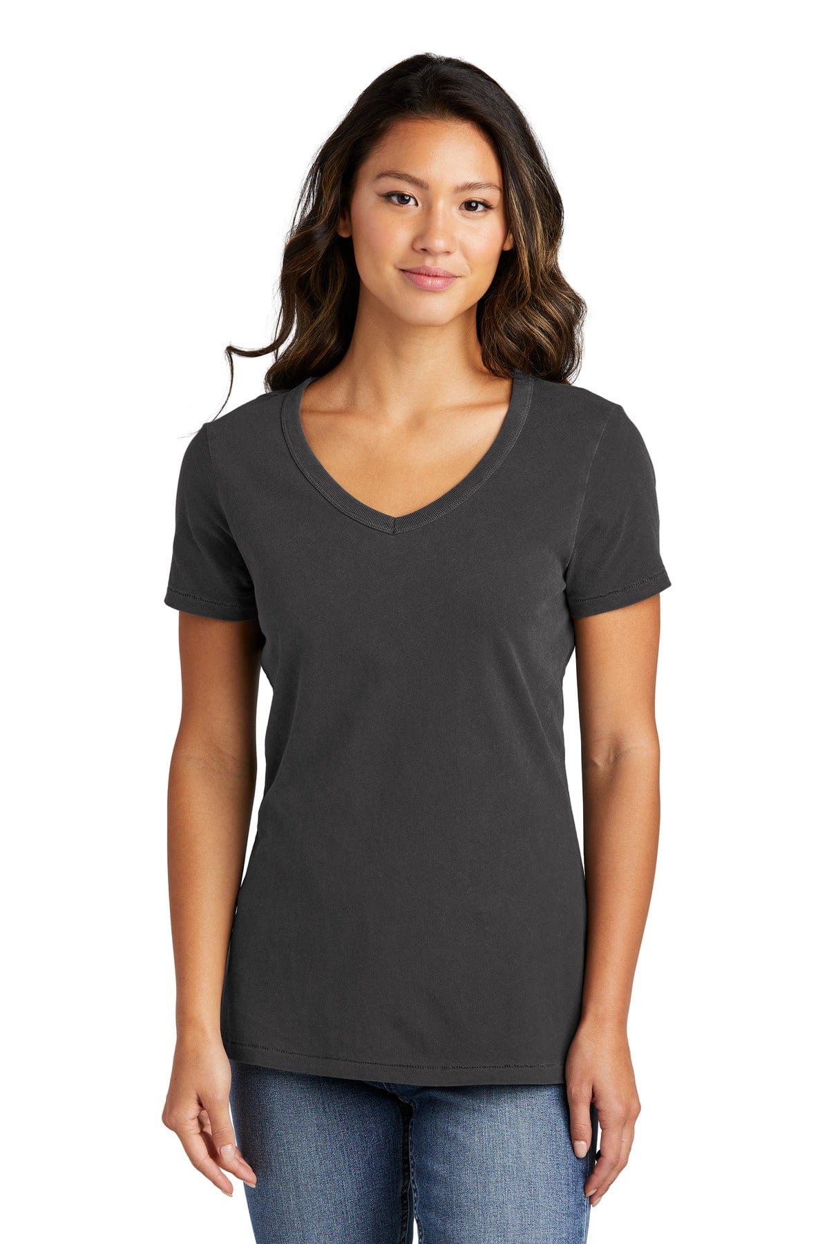 Port & Company LPC099V Ladies Beach Wash Garment-Dyed V-Neck Tee in 