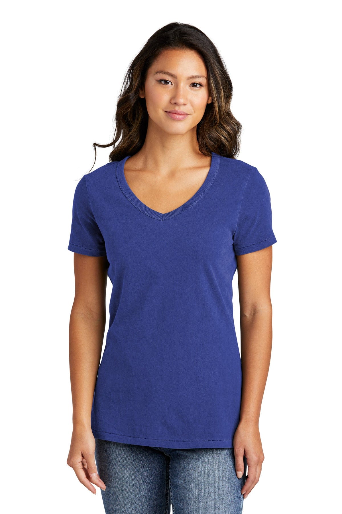 Port & Company LPC099V Ladies Beach Wash Garment-Dyed V-Neck Tee in 