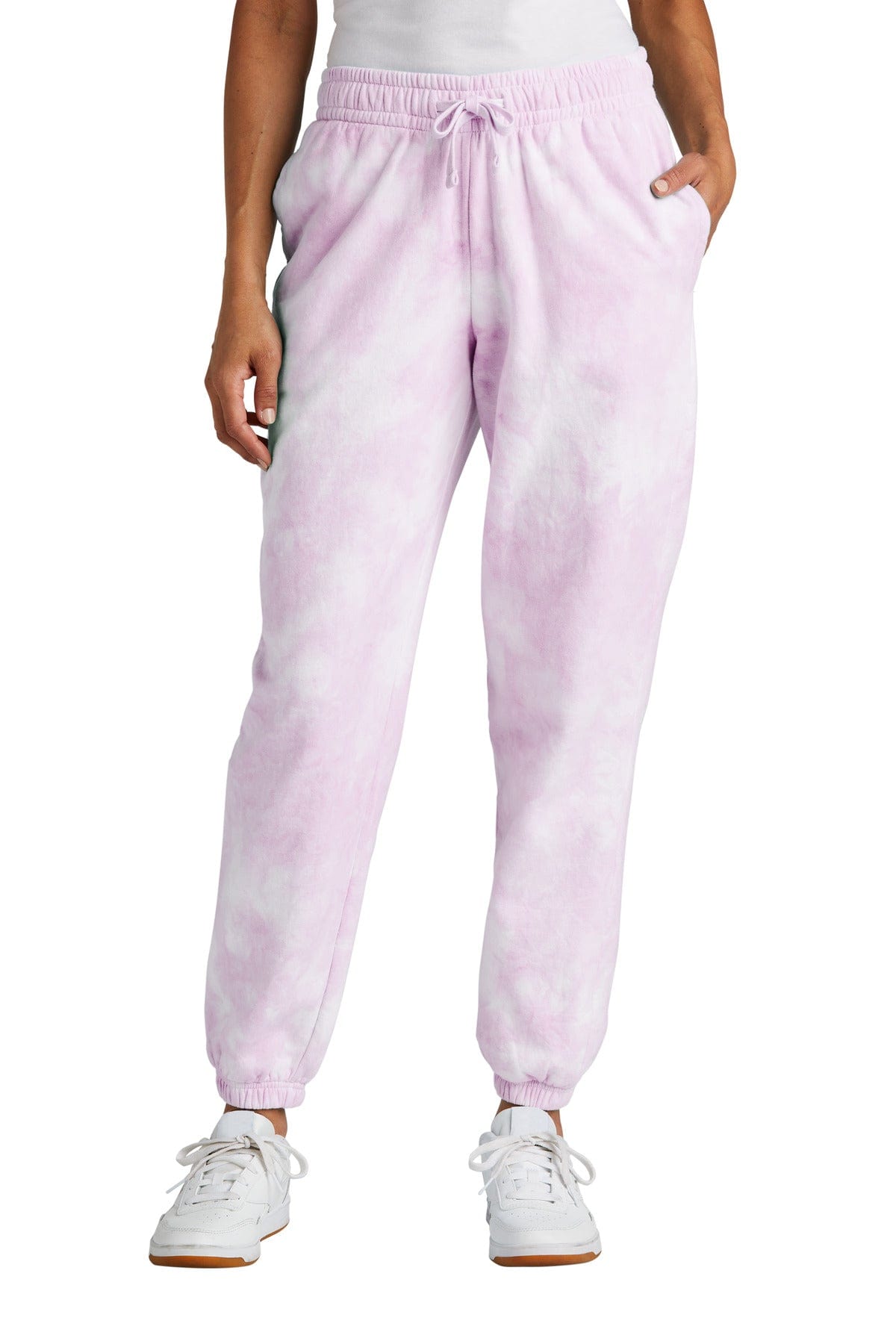 Port & Company LPC140P Ladies Beach Wash Cloud Tie-Dye Sweatpant in 