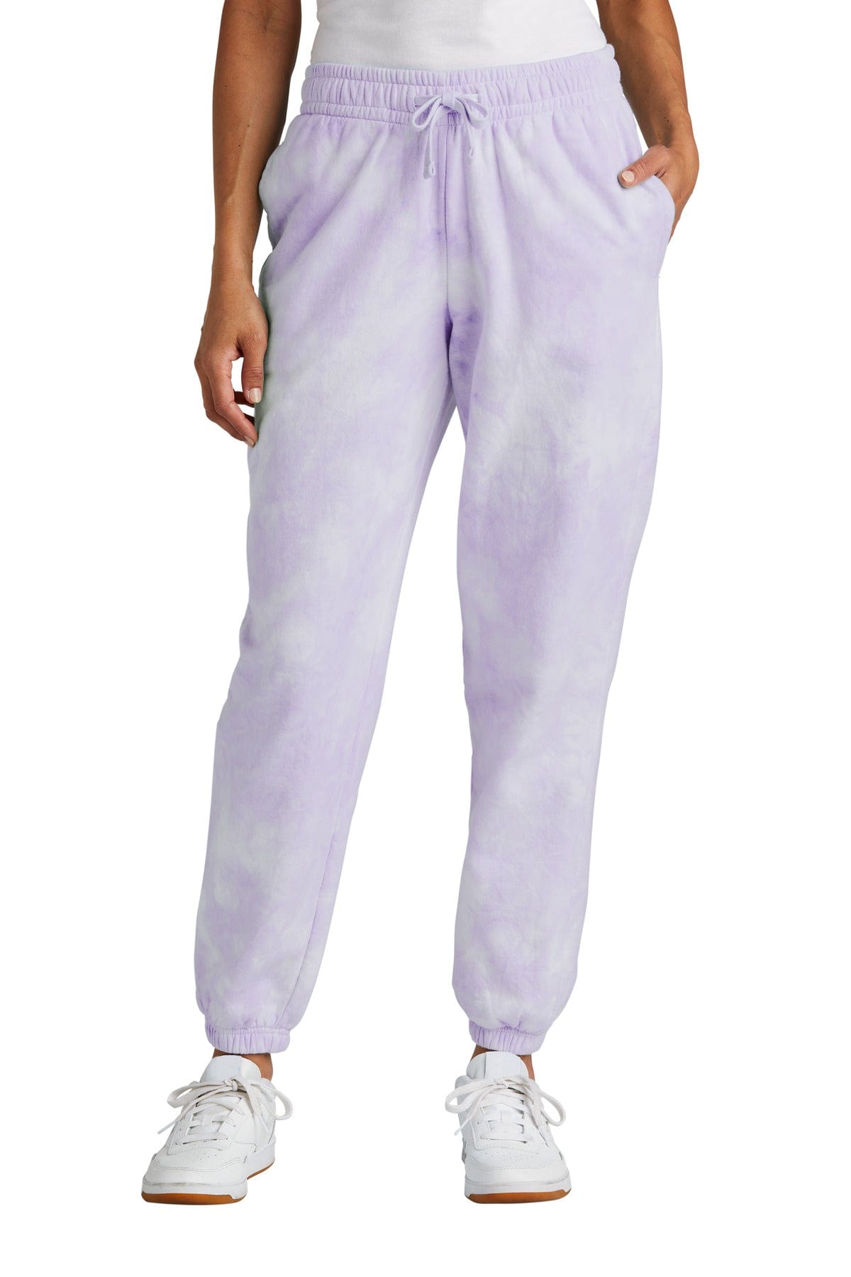 Port & Company LPC140P Ladies Beach Wash Cloud Tie-Dye Sweatpant in 