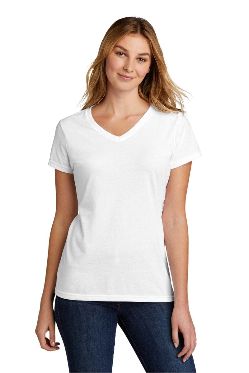 Port & Company LPC330V Ladies Tri-Blend V-Neck Tee in 