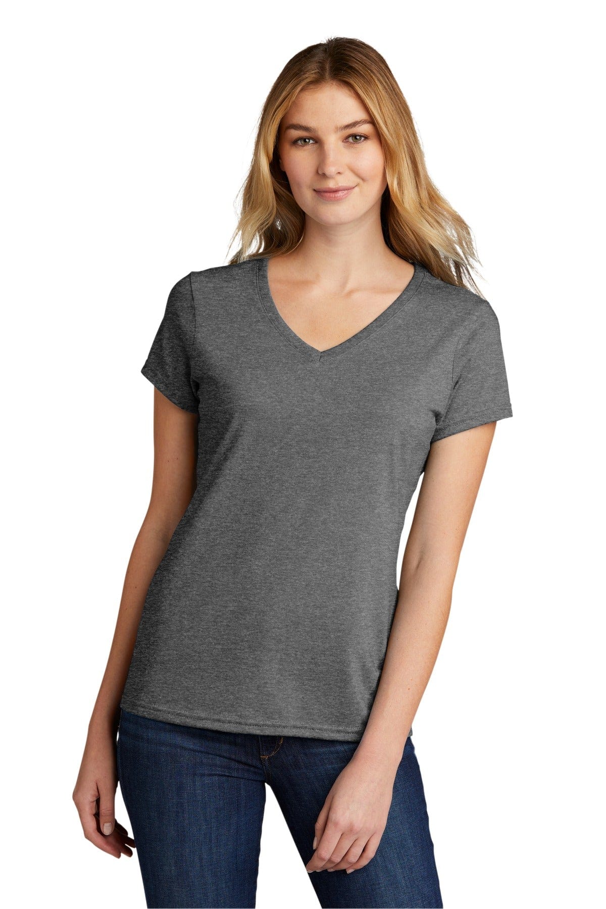 Port & Company LPC330V Ladies Tri-Blend V-Neck Tee in 