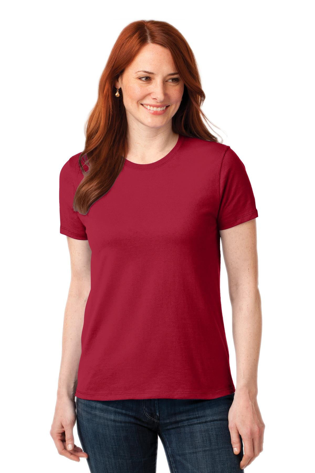 Port & Company Ladies Core Blend Tee. LPC55 in 