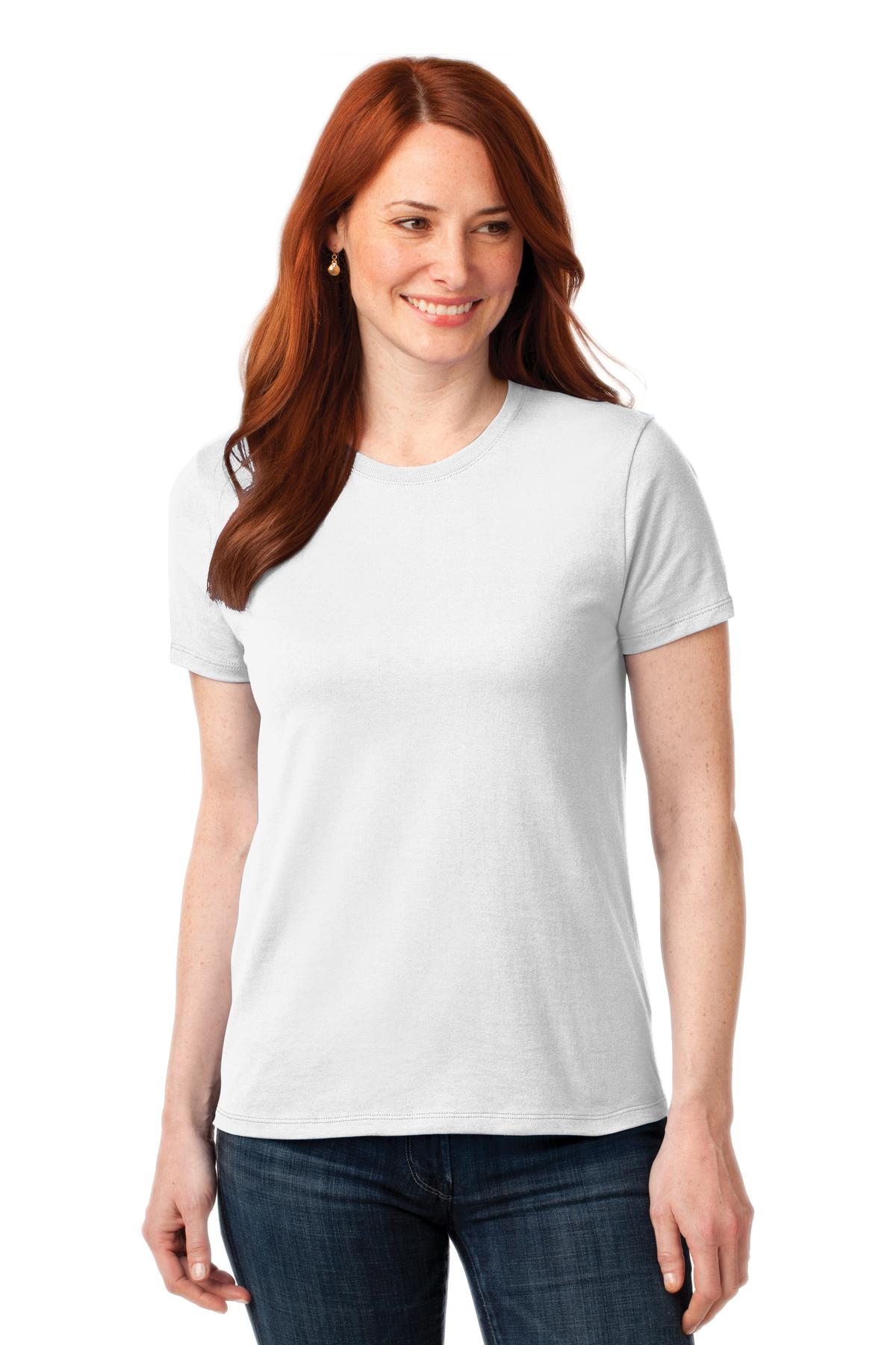 Port & Company Ladies Core Blend Tee. LPC55 in 