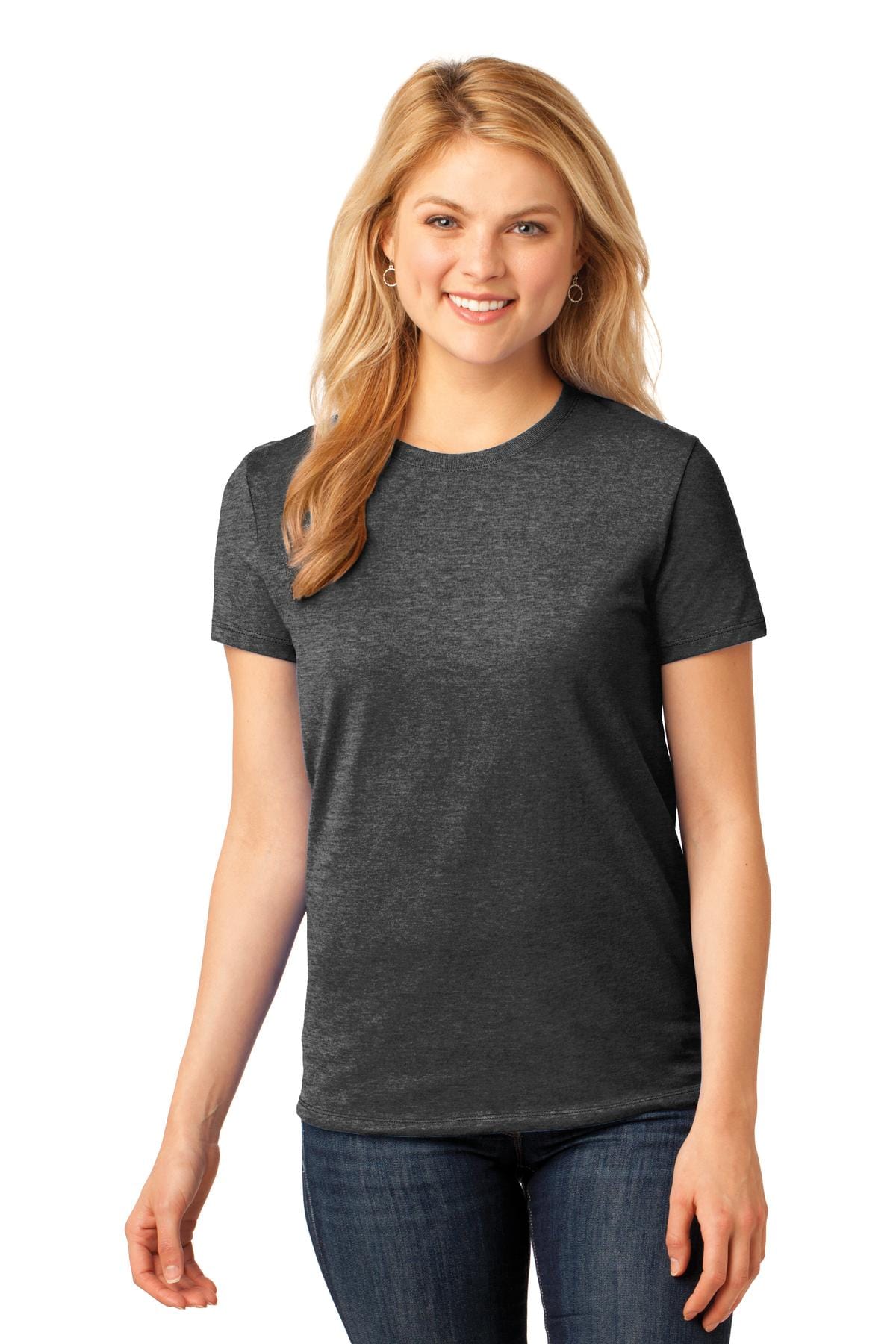 Port & Company Ladies Core Cotton Tee. LPC54, Basic Colors in 