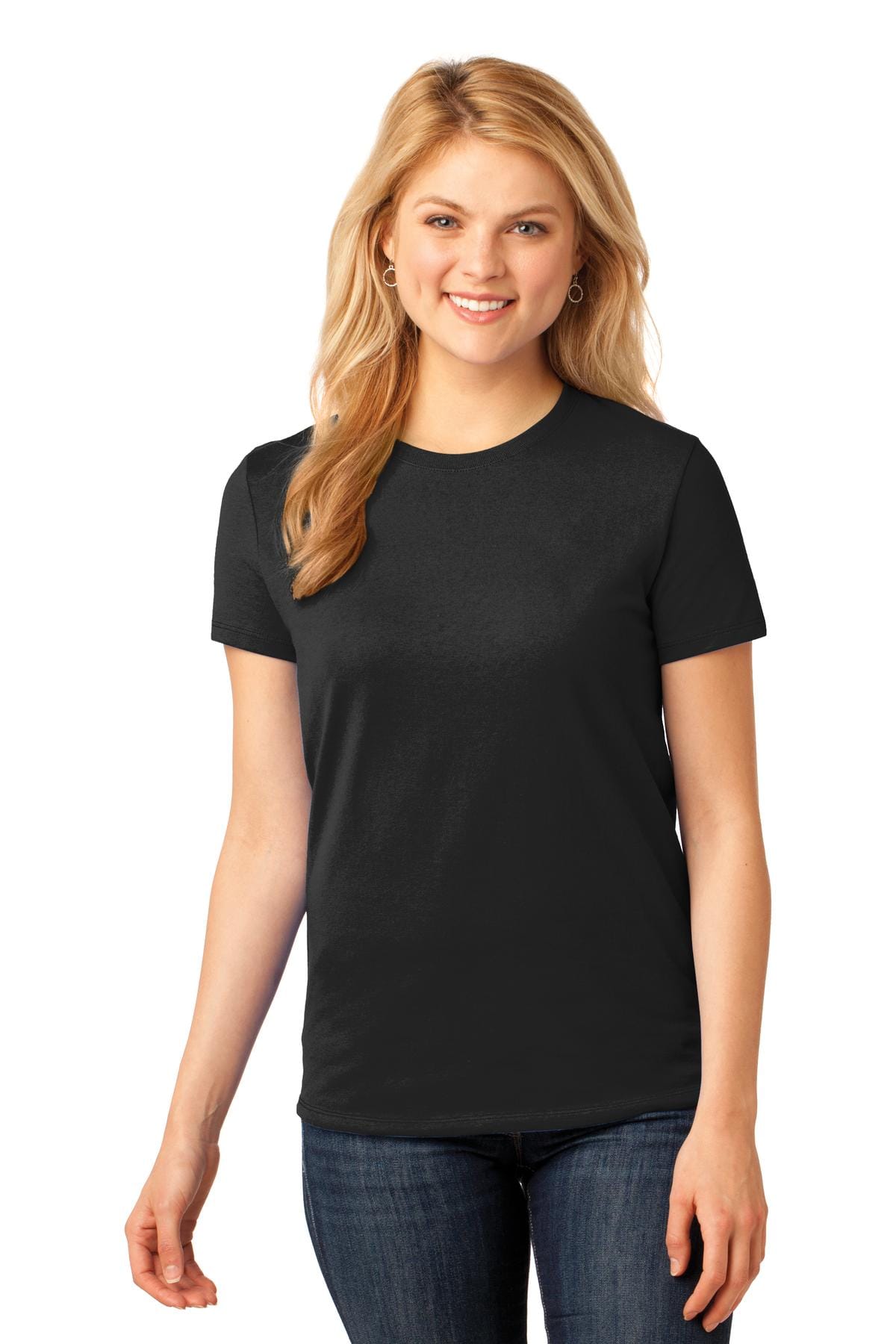 Port & Company T-Shirts Port & Company Ladies Core Cotton Tee. LPC54, Basic Colors