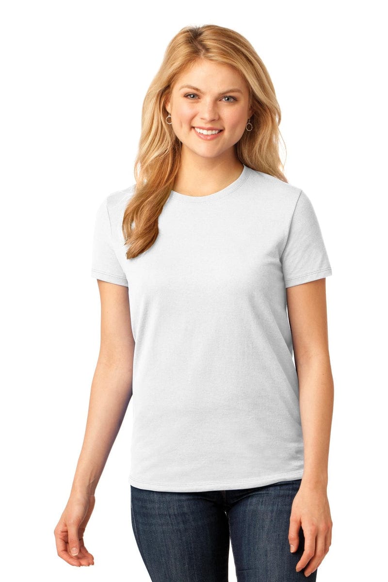 Port & Company Ladies Core Cotton Tee. LPC54, Traditional Colors in 