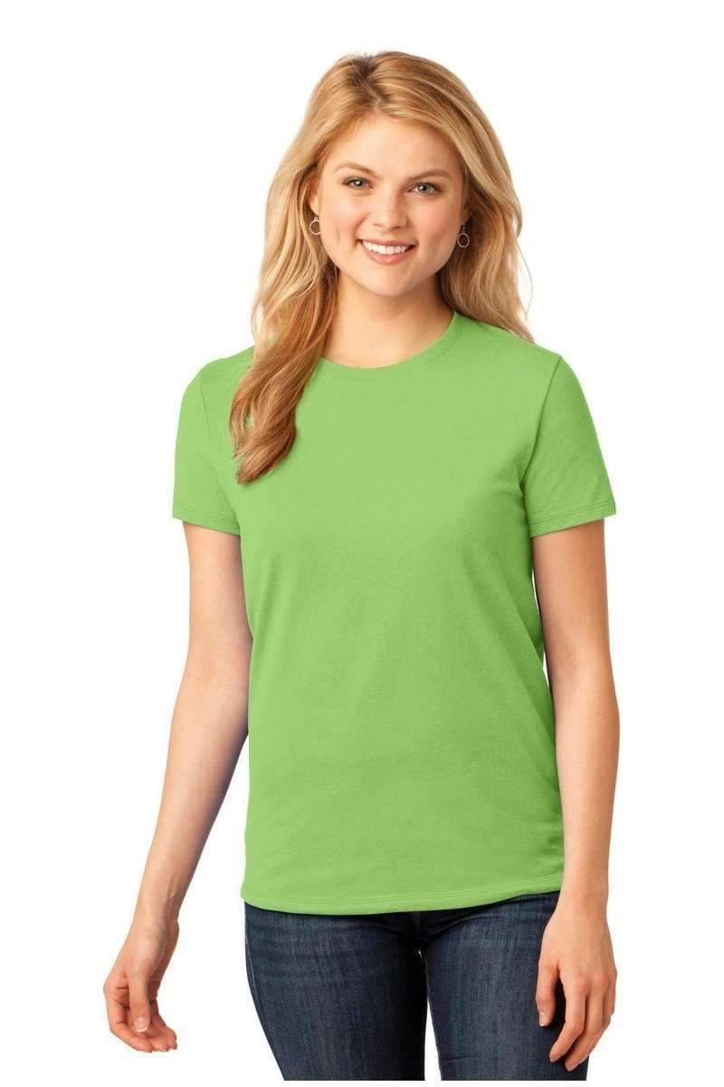 Port & Company Ladies Core Cotton Tee. LPC54 in Lime