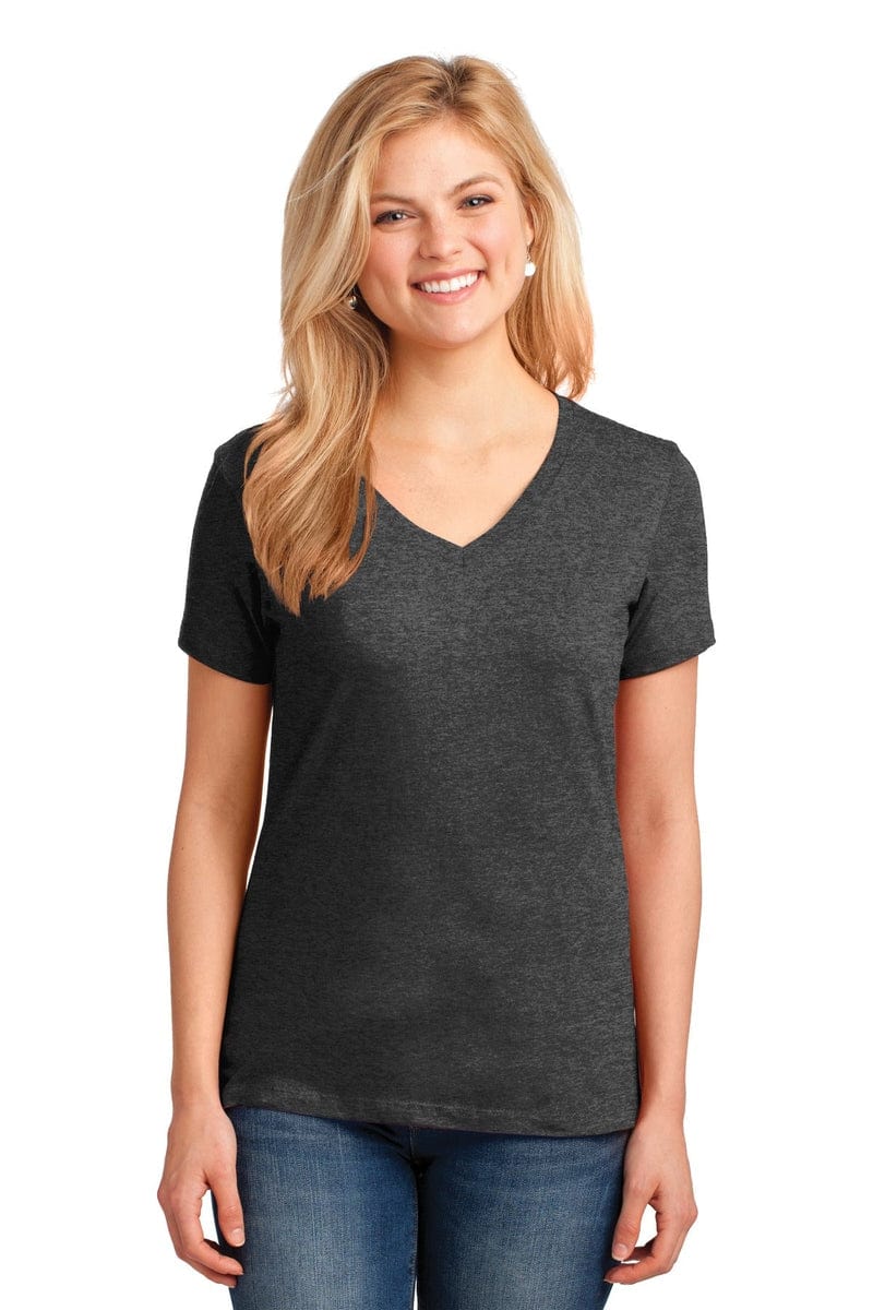 Port & Company Ladies Core Cotton V-Neck Tee. LPC54V, Extended Colors in 