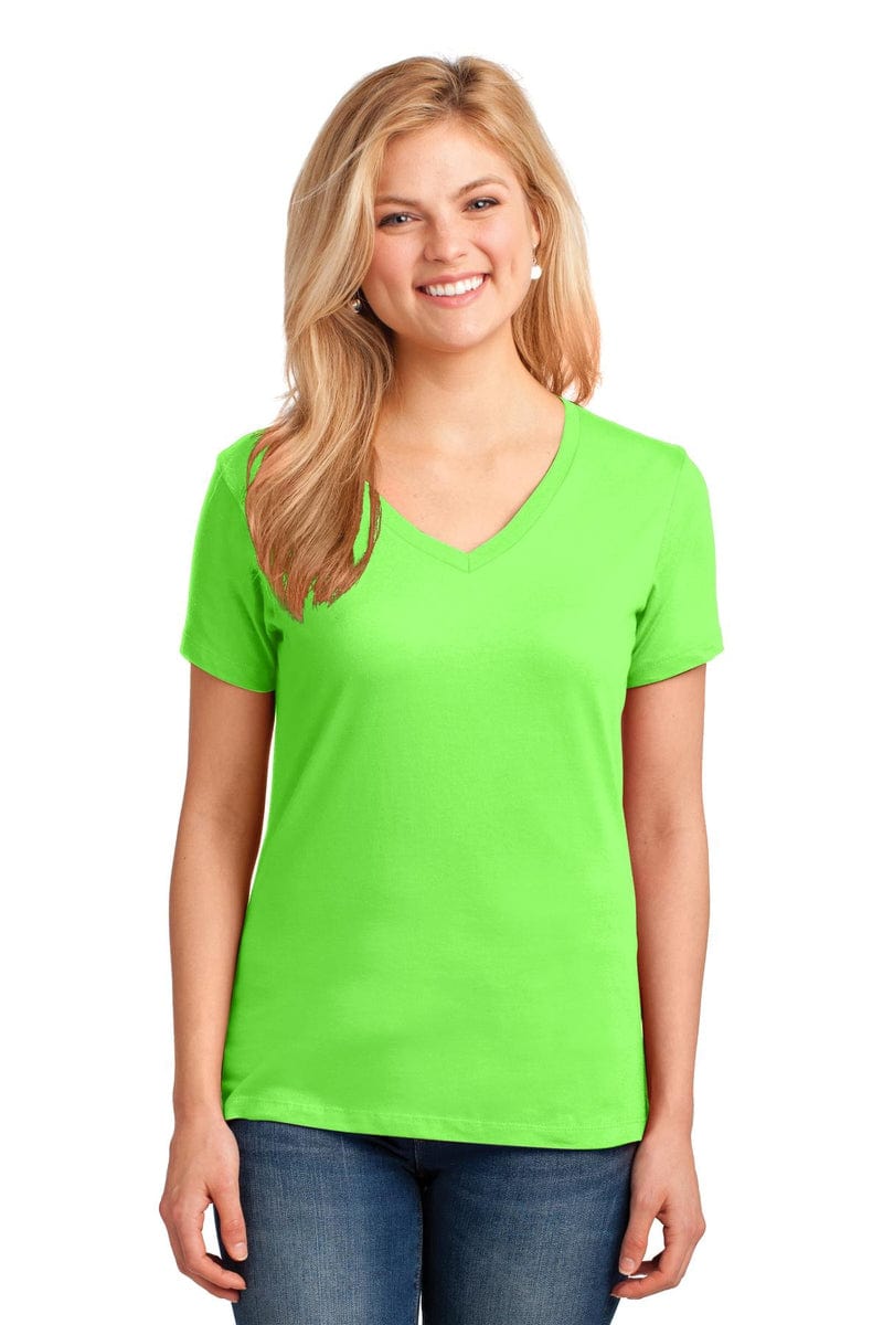 Port & Company Ladies Core Cotton V-Neck Tee. LPC54V in 