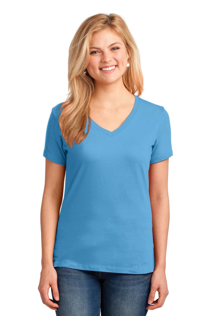 Port & Company Ladies Core Cotton V-Neck Tee. LPC54V in 