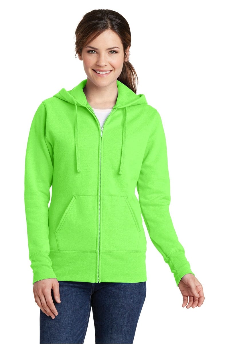Port & Company Ladies Core Fleece Full-Zip Hooded Sweatshirt. LPC78ZH in 