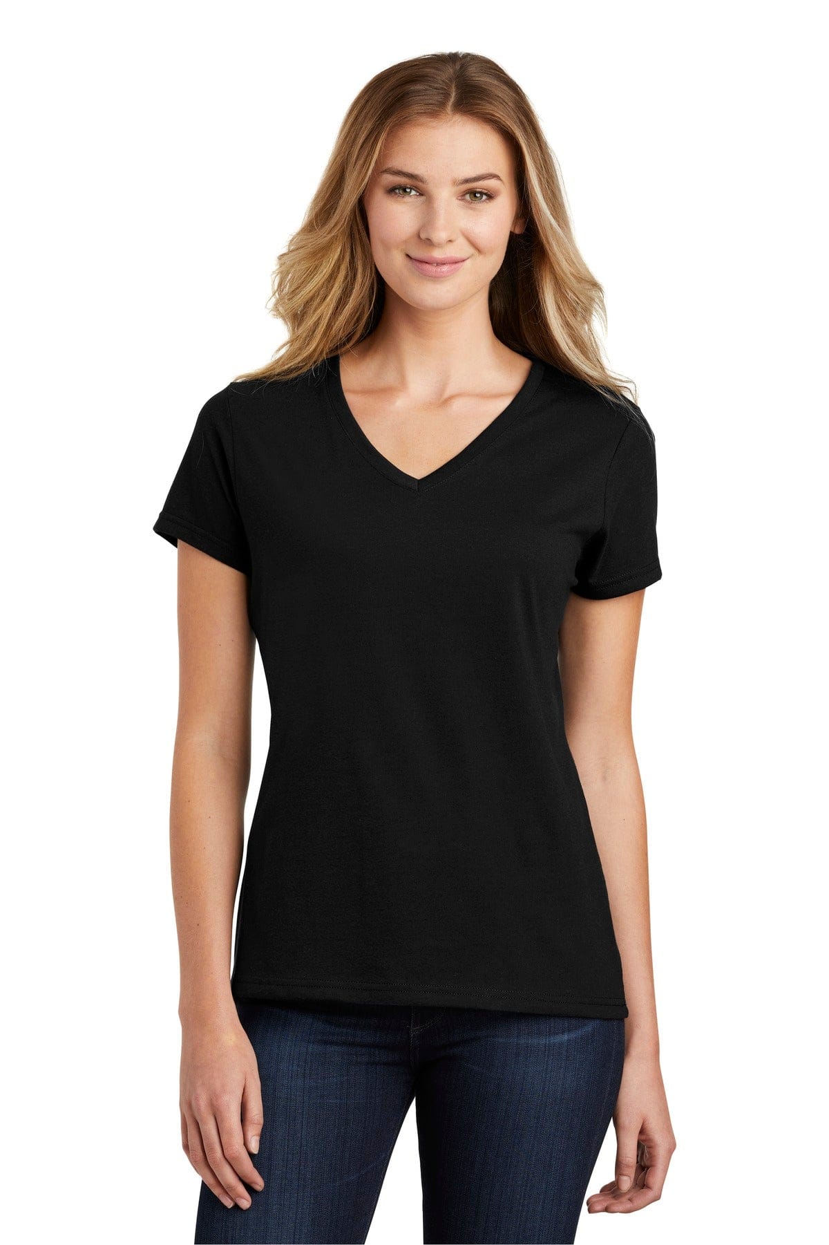 Port & Company T-Shirts Port & Company Ladies Fan Favorite Blend V-Neck Tee. LPC455V