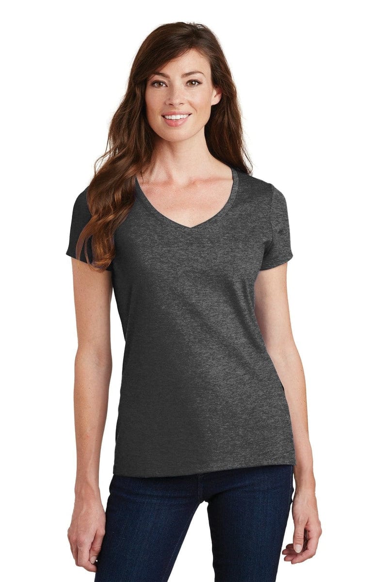 Port & Company Ladies Fan Favorite V-Neck Tee. LPC450V, Traditional Colors in 