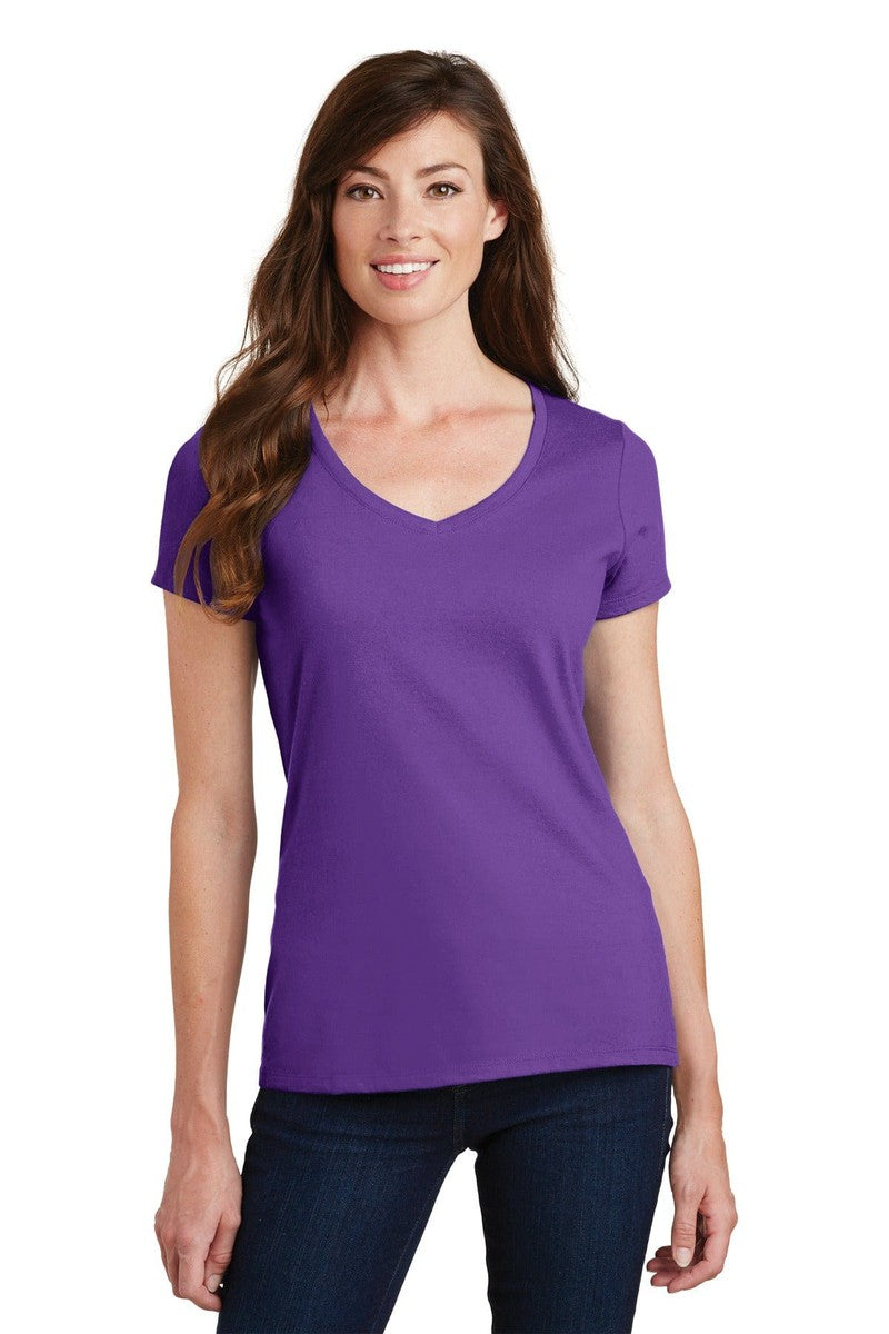Port & Company Ladies Fan Favorite V-Neck Tee. LPC450V in 