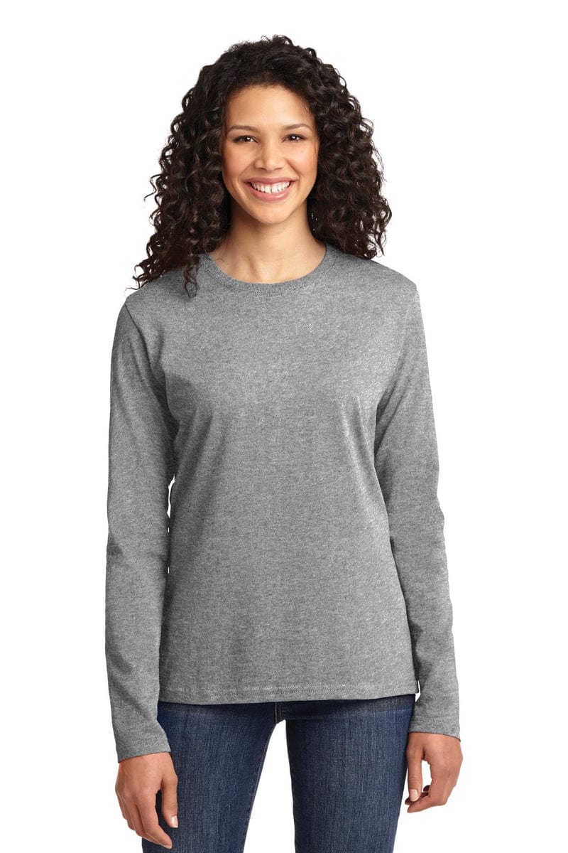 Port & Company Ladies Long Sleeve Core Cotton Tee. LPC54LS in 