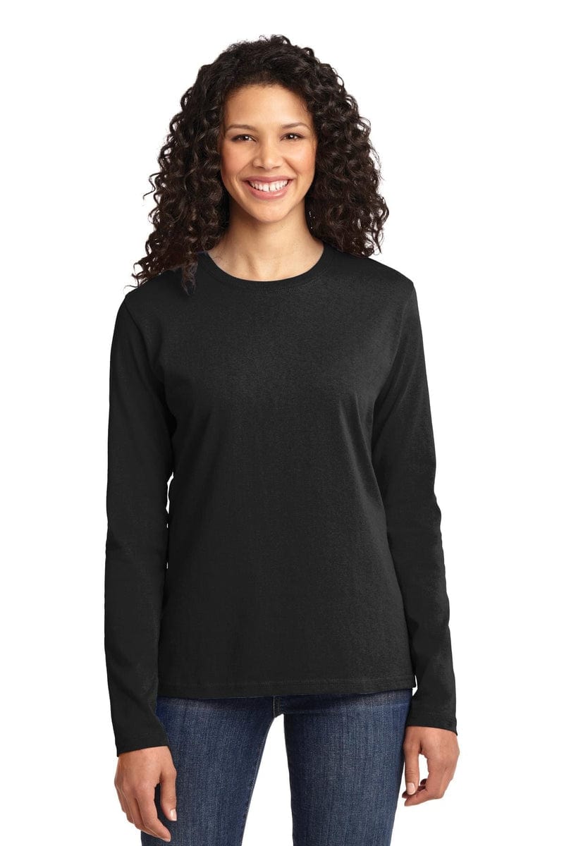 Port & Company Ladies Long Sleeve Core Cotton Tee. LPC54LS in 