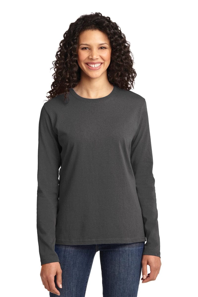 Port & Company Ladies Long Sleeve Core Cotton Tee. LPC54LS in 
