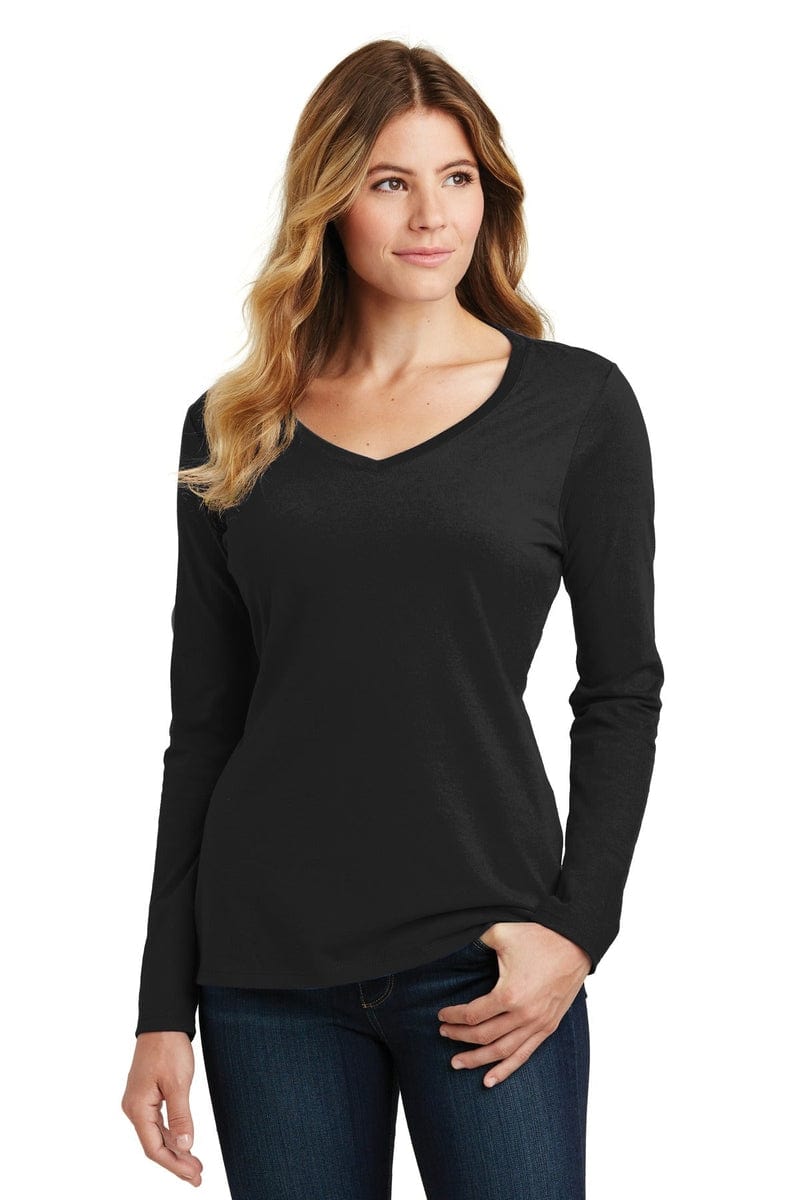 Port & Company Ladies Long Sleeve Fan Favorite V-Neck Tee. LPC450VLS in 