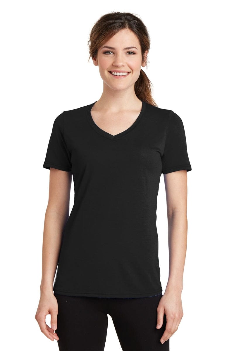 Port & Company Ladies Performance Blend V-Neck Tee. LPC381V in 