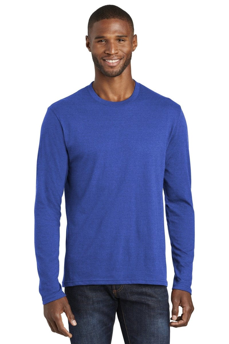 Port & Company Long Sleeve Fan Favorite Blend Tee. PC455LS in 