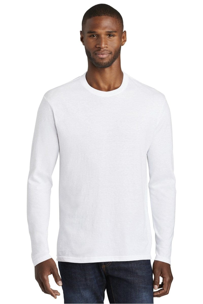Port & Company Long Sleeve Fan Favorite Blend Tee. PC455LS in 
