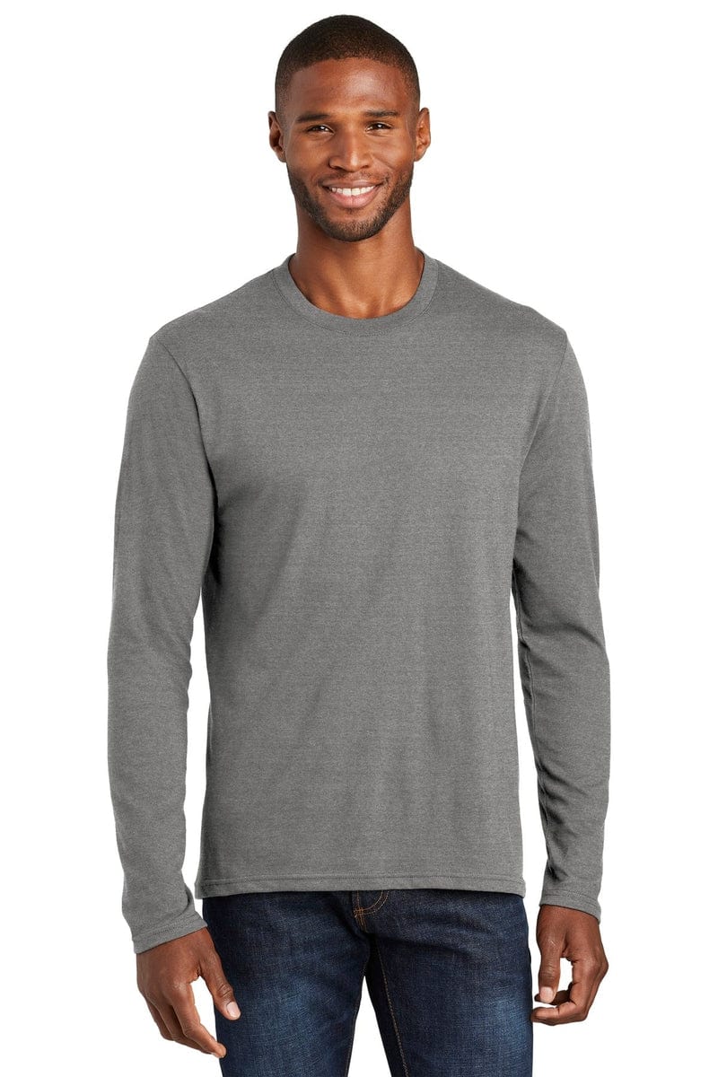 Port & Company Long Sleeve Fan Favorite Blend Tee. PC455LS in 