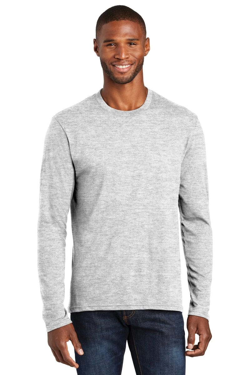 Port & Company Long Sleeve Fan Favorite Blend Tee. PC455LS in 