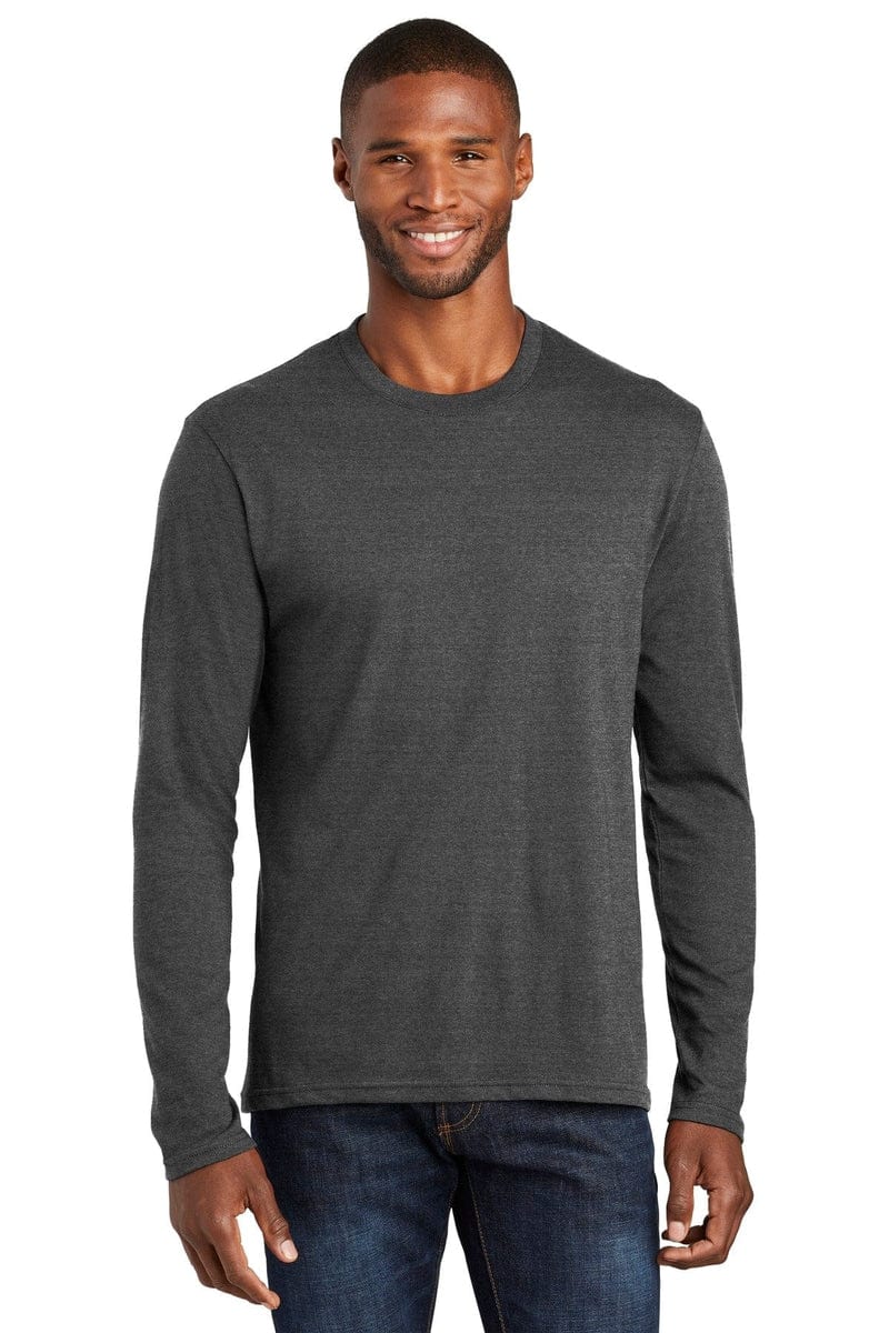 Port & Company Long Sleeve Fan Favorite Blend Tee. PC455LS in 