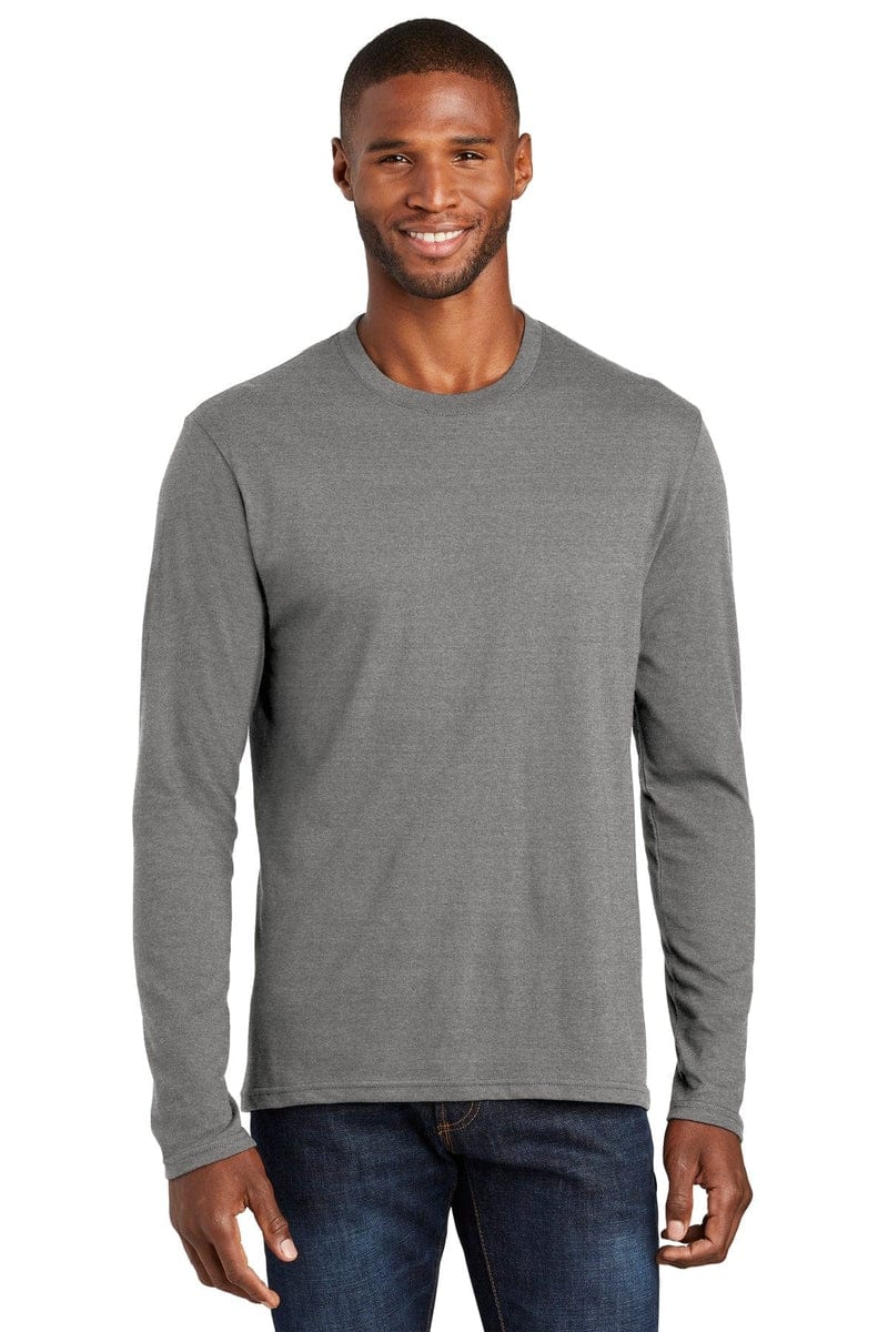 Port & Company Long Sleeve Fan Favorite Blend Tee. PC455LS in 