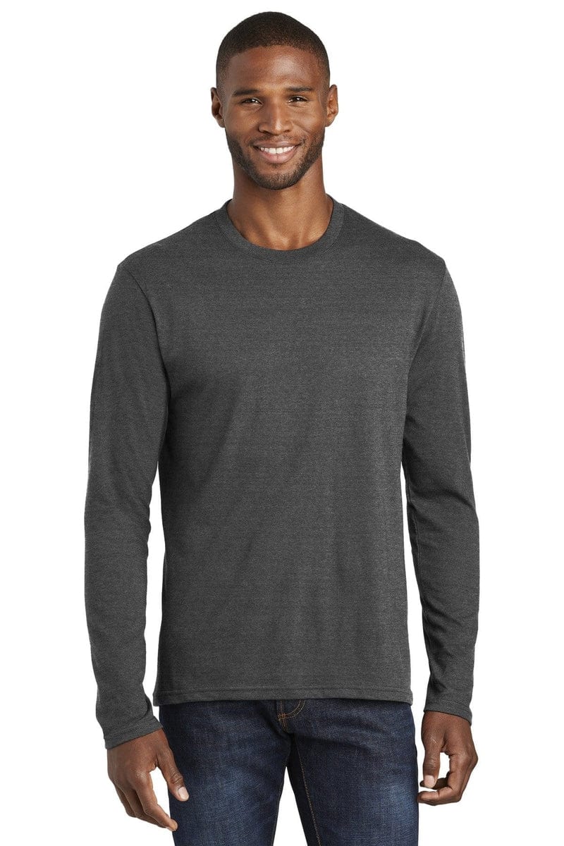 Port & Company Long Sleeve Fan Favorite Blend Tee. PC455LS in 