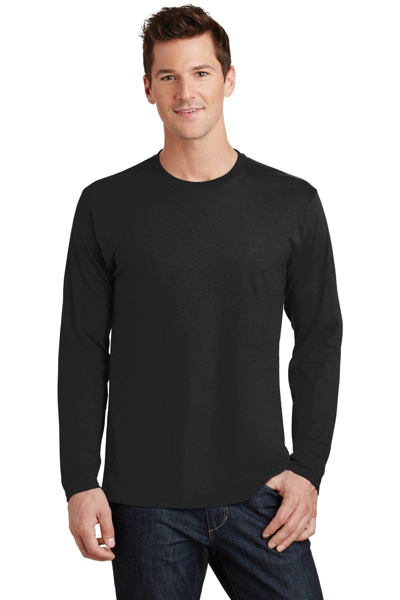 Port & Company Long Sleeve Fan Favorite Tee. PC450LS, Basic Colors in 