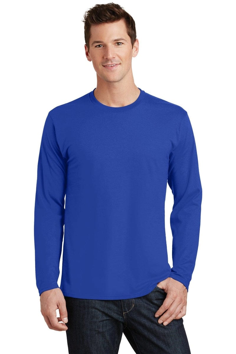 Port & Company Long Sleeve Fan Favorite Tee. PC450LS, Basic Colors in 