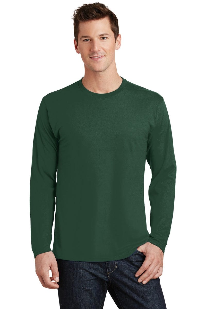 Port & Company Long Sleeve Fan Favorite Tee. PC450LS, Basic Colors in 