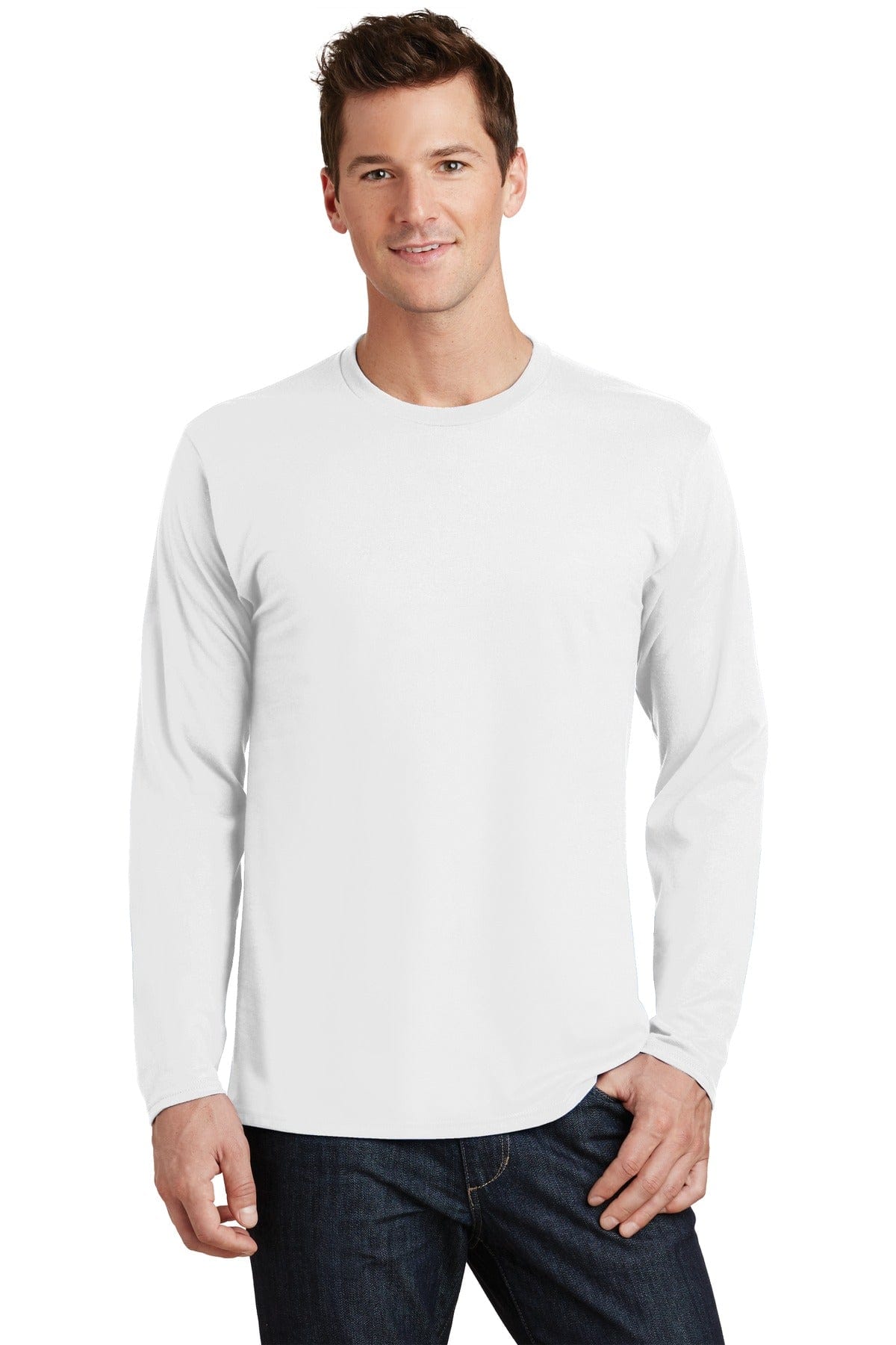 Port & Company Long Sleeve Fan Favorite Tee. PC450LS in 