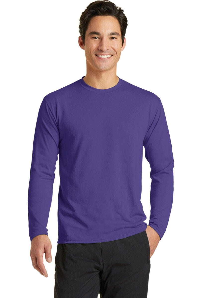 Port & Company Long Sleeve Performance Blend Tee. PC381LS in 