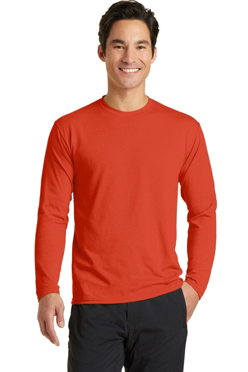 Port & Company Long Sleeve Performance Blend Tee. PC381LS in 