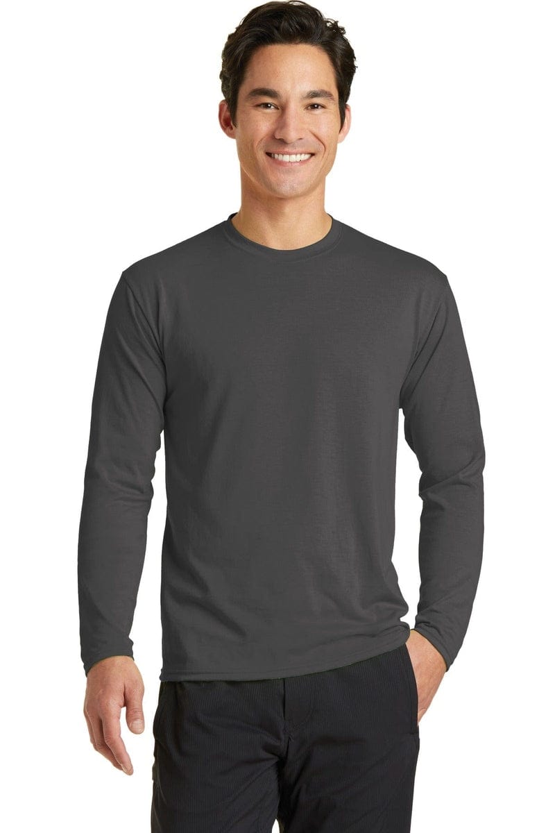 Port & Company Long Sleeve Performance Blend Tee. PC381LS in 