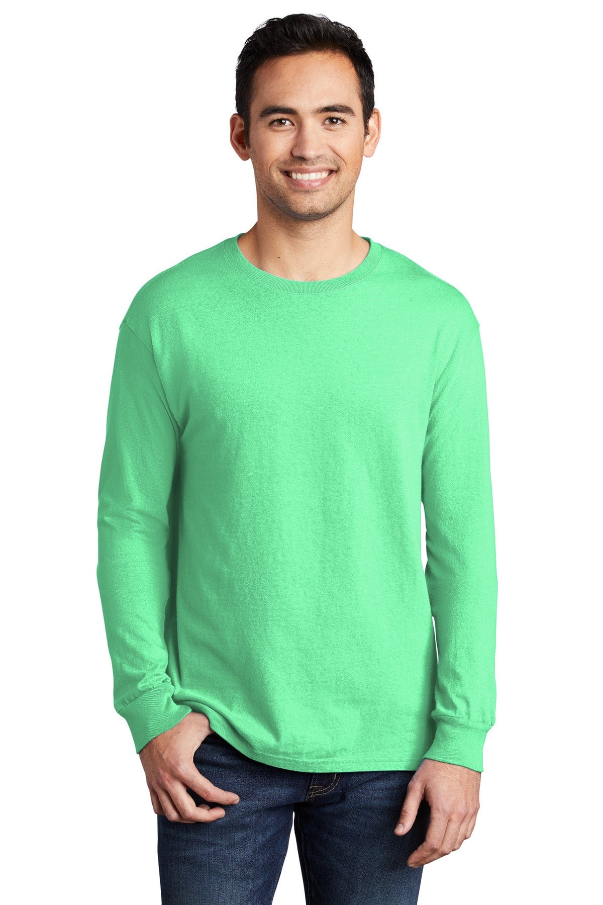 Port & Company PC099LS Beach Wash Garment-Dyed Long Sleeve Tee in 